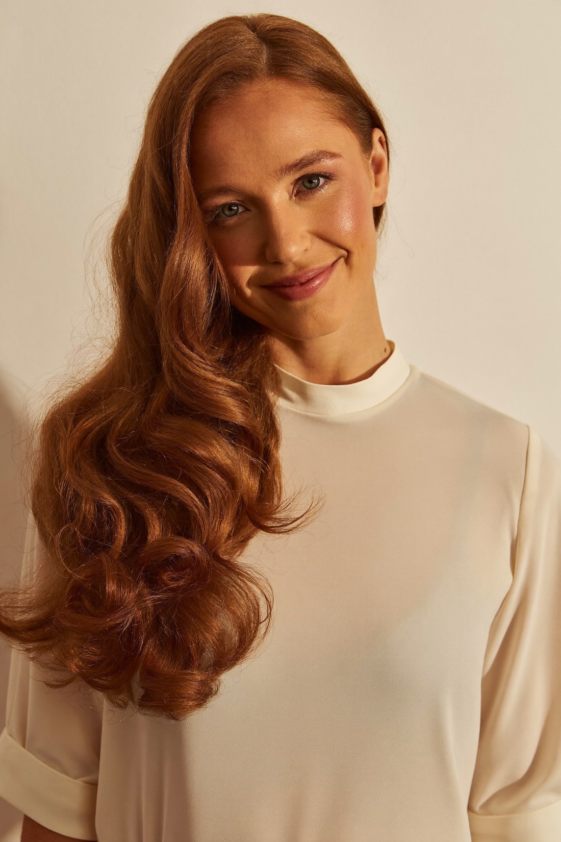 A woman wearing a Ralph wig